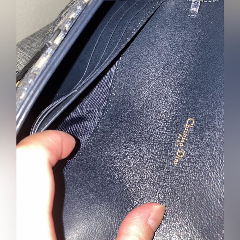 Dior Oblique Saddle Crossbody Bag/Wallet on Chain - Picture 9 of 15